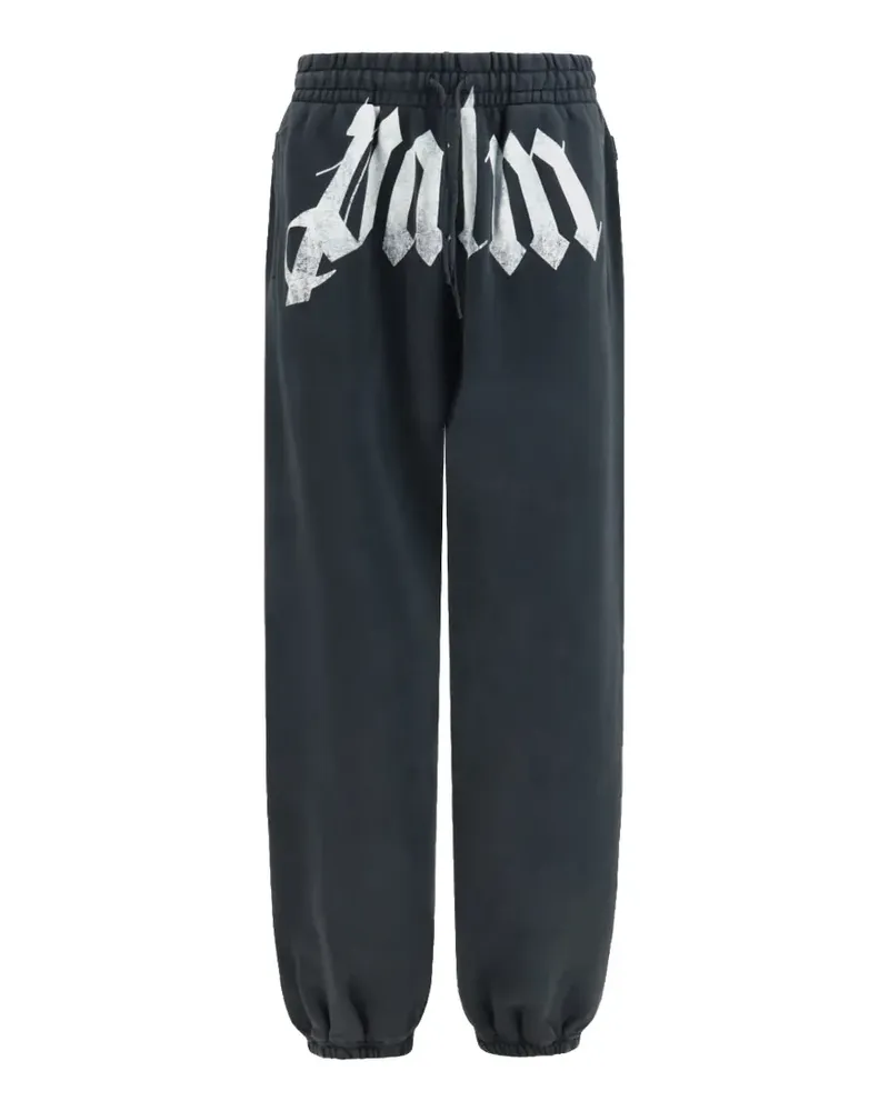 Palm Angels Jogginghose mit Logo-Print - Schwarz Schwarz