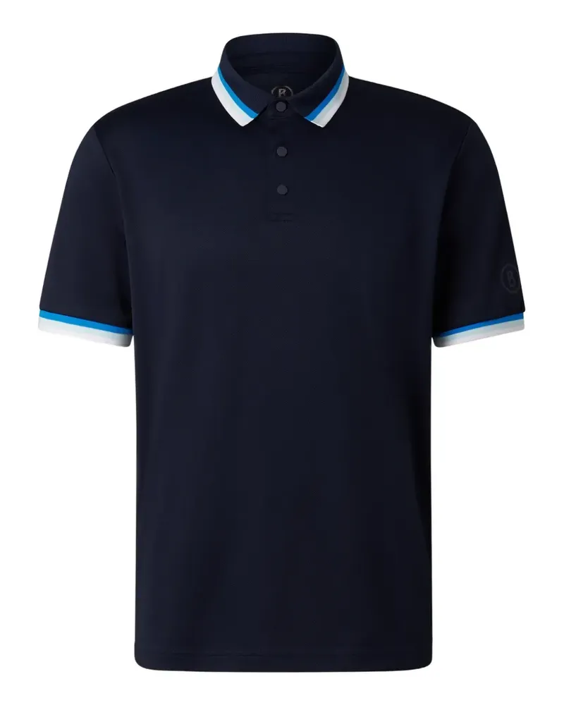 Bogner Arik Poloshirt mit gestreiftem Besatz - Blau Blau