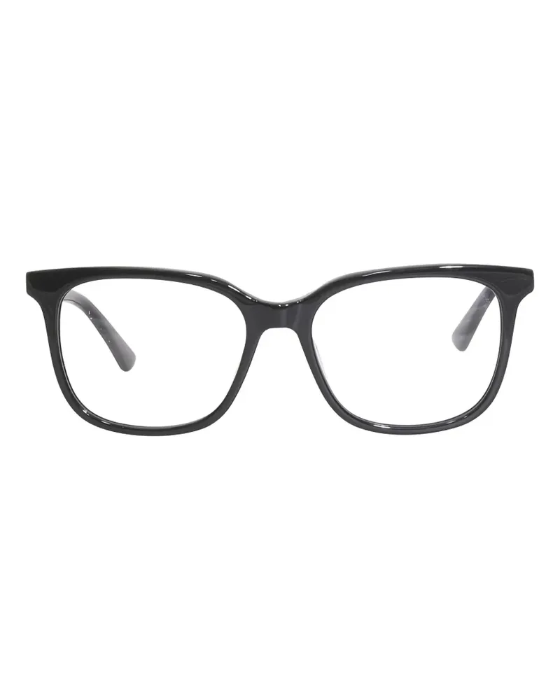 Alexander McQueen Brille mit eckigem Gestell - Schwarz Schwarz
