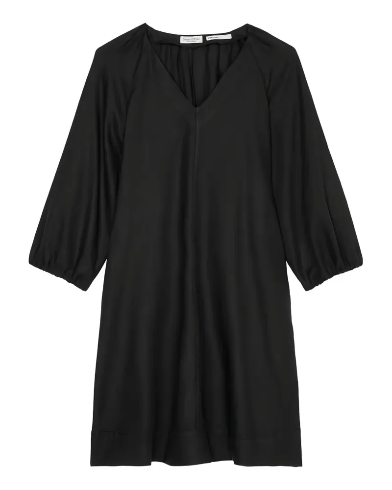 Marc O'Polo Minikleid mit Puffärmeln - Schwarz Schwarz