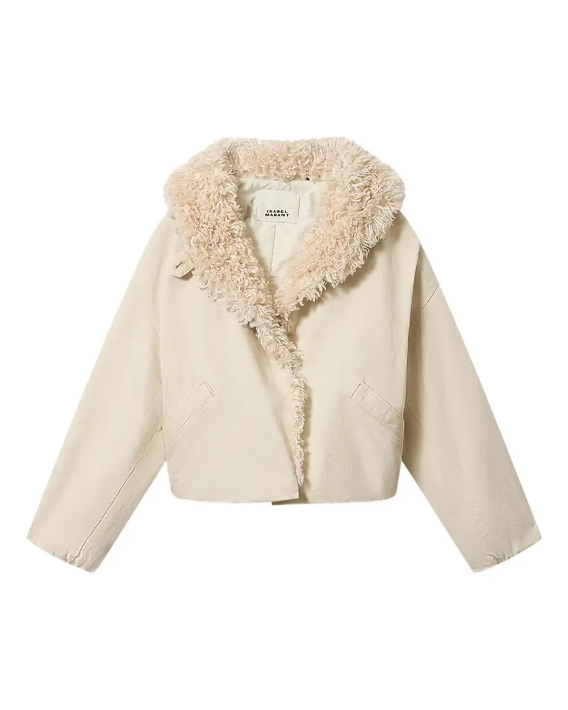 Isabel Marant Charone Jacke mit Pelzbesatz - Nude Nude
