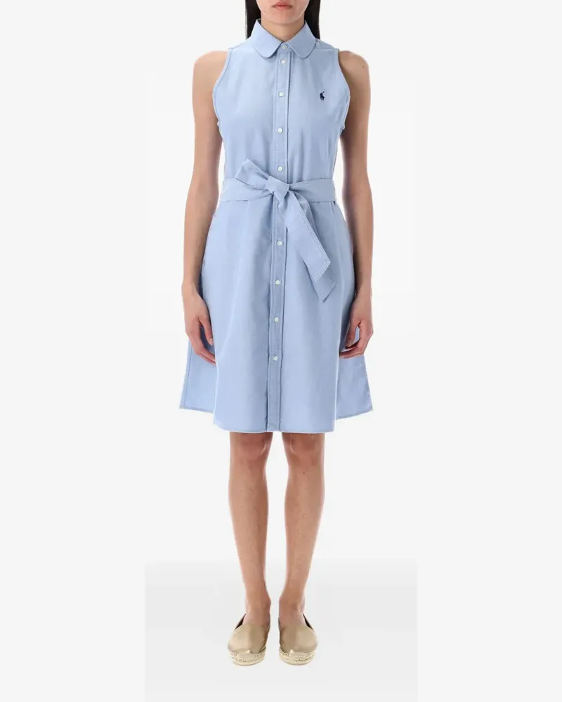 Ralph Lauren Ärmelloses Kleid mit Gürtel - Blau Blau