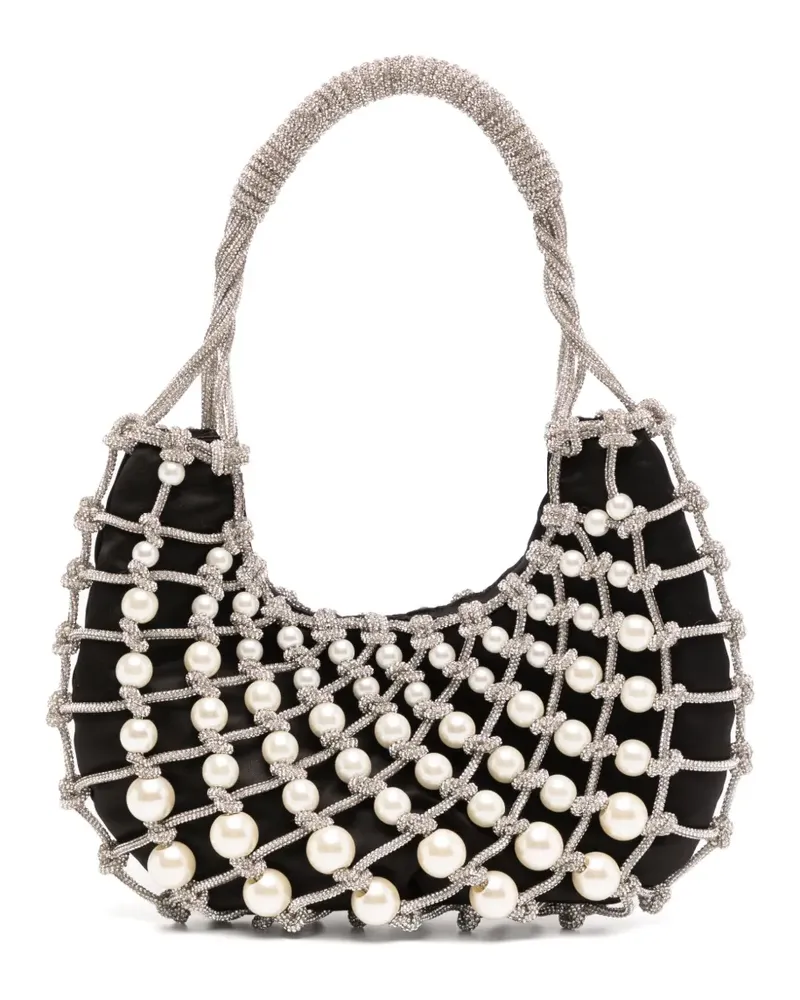 Rosantica Tasche mit Perlen - Schwarz Schwarz