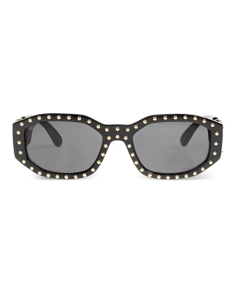 Versace studded rectangle sunglasses - Schwarz Schwarz