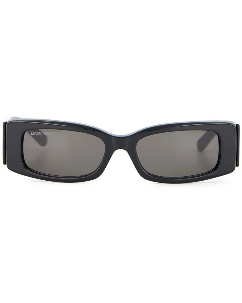 Balenciaga Max Sonnenbrille - Schwarz Schwarz