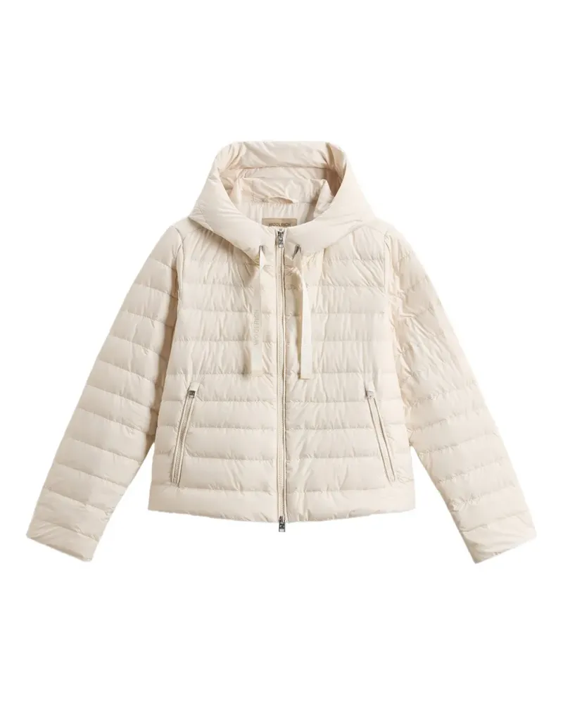 Woolrich Gesteppte Kapuzenjacke - Weiß Weiß