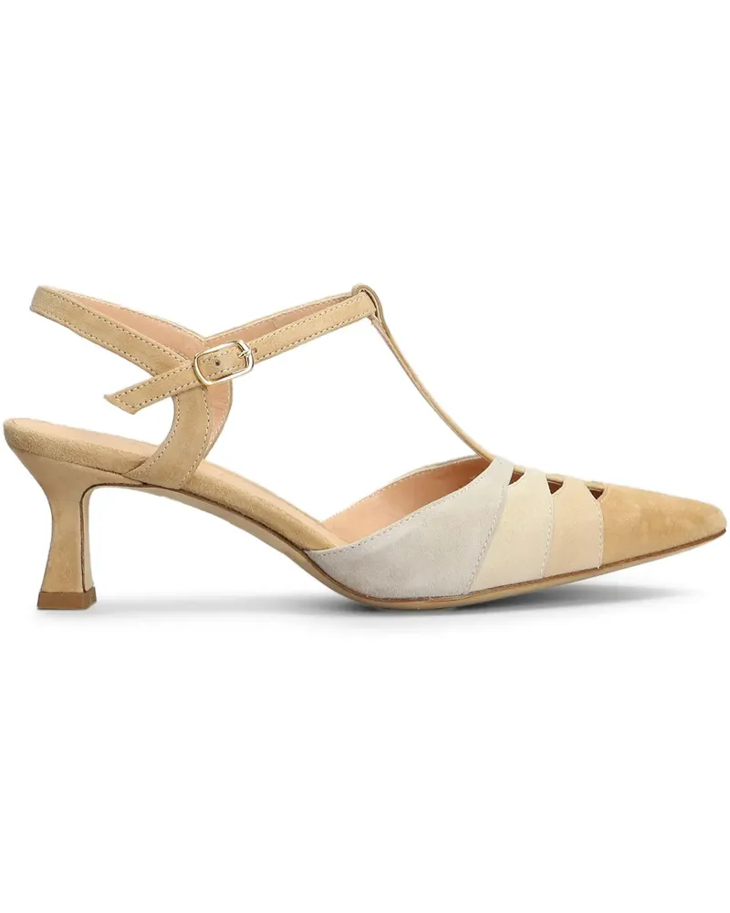 Julie Dee Pumps aus Wildleder 60mm - Nude Nude