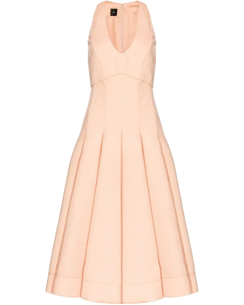 Pinko Midikleid mit Falten - Rosa Rosa