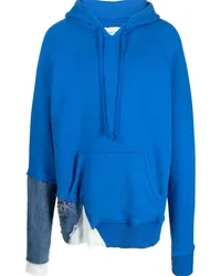 Greg Lauren Fragment Hoodie Blau