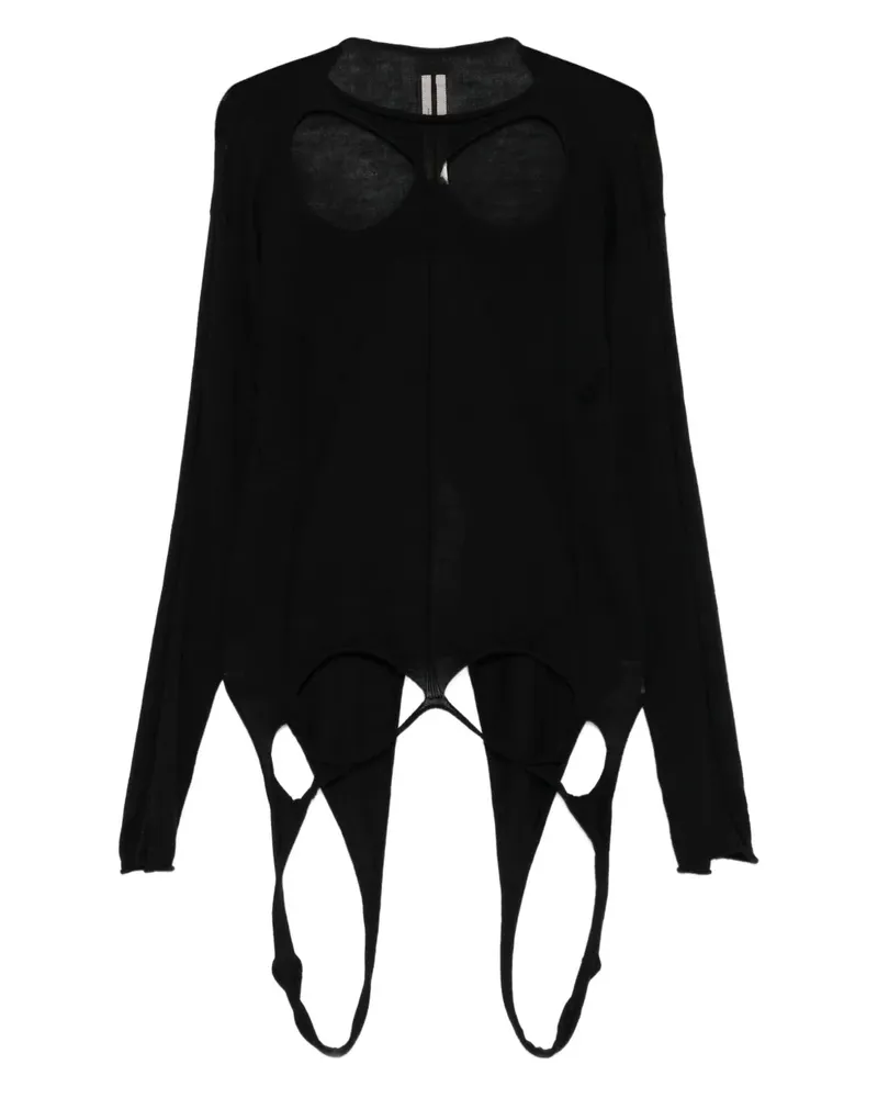 Rick Owens Pullover mit Schlitzen - Schwarz Schwarz