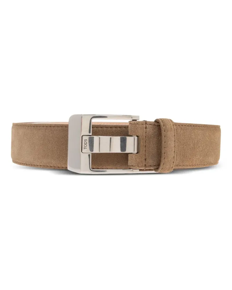 TOD'S Wildledergürtel mit Schnalle - Braun Braun