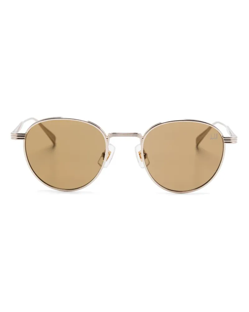 Dunhill Sonnenbrille mit rundem Gestell - Gold Gold