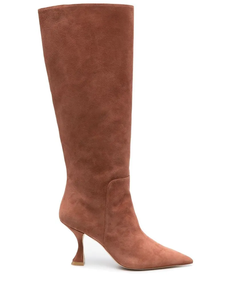 Stuart Weitzman Stiefel mit spitzer Kappe - Braun Braun