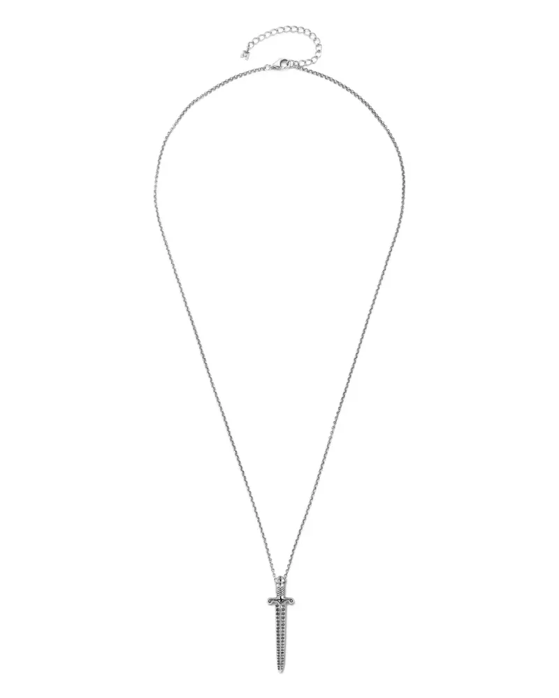 MATEO sword-pendant necklace - Silber Silber