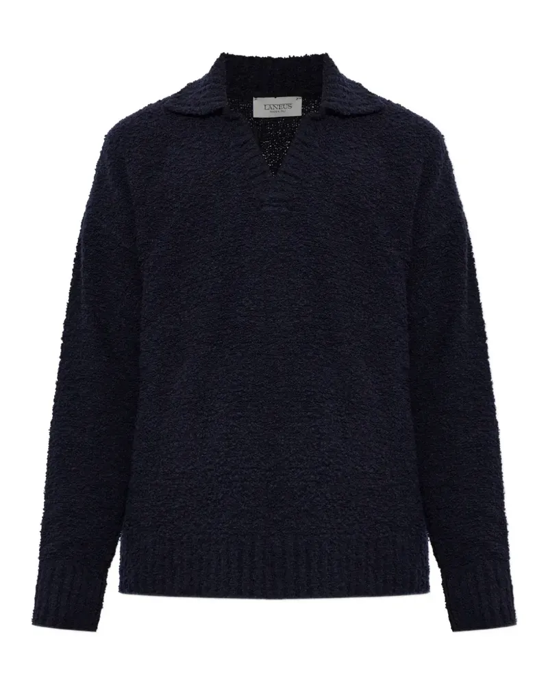 Laneus Langärmeliger Pullover - Blau Blau