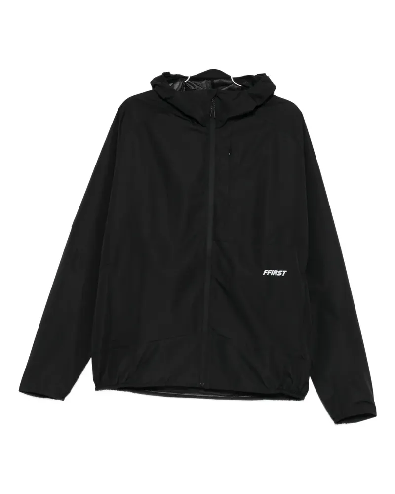 Family First hooded zip performance jacket - Schwarz Schwarz