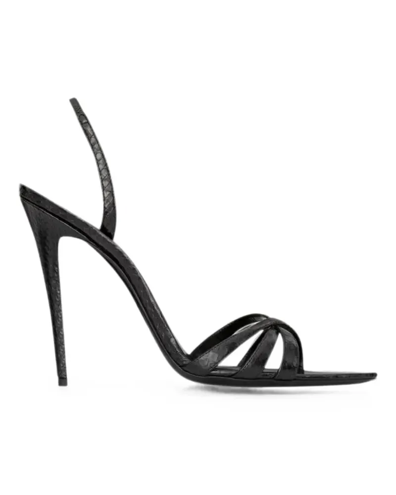 Saint Laurent Kate slingback heeled sandals - Schwarz Schwarz