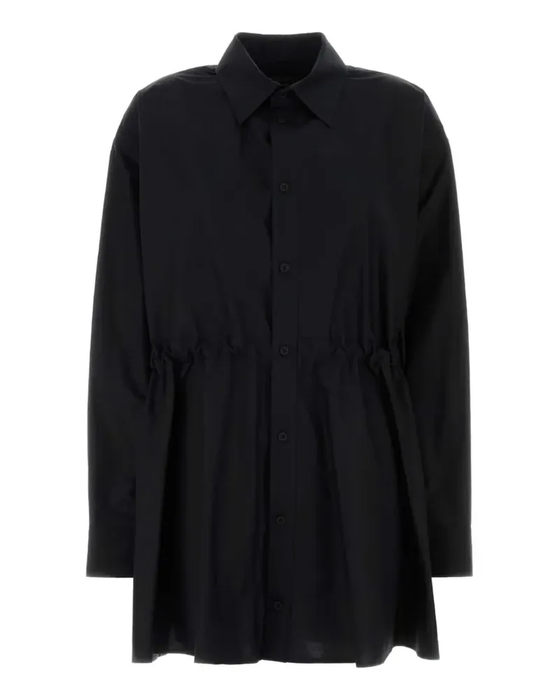 Balenciaga Klassisches Hemdkleid aus Baumwolle - Schwarz Schwarz
