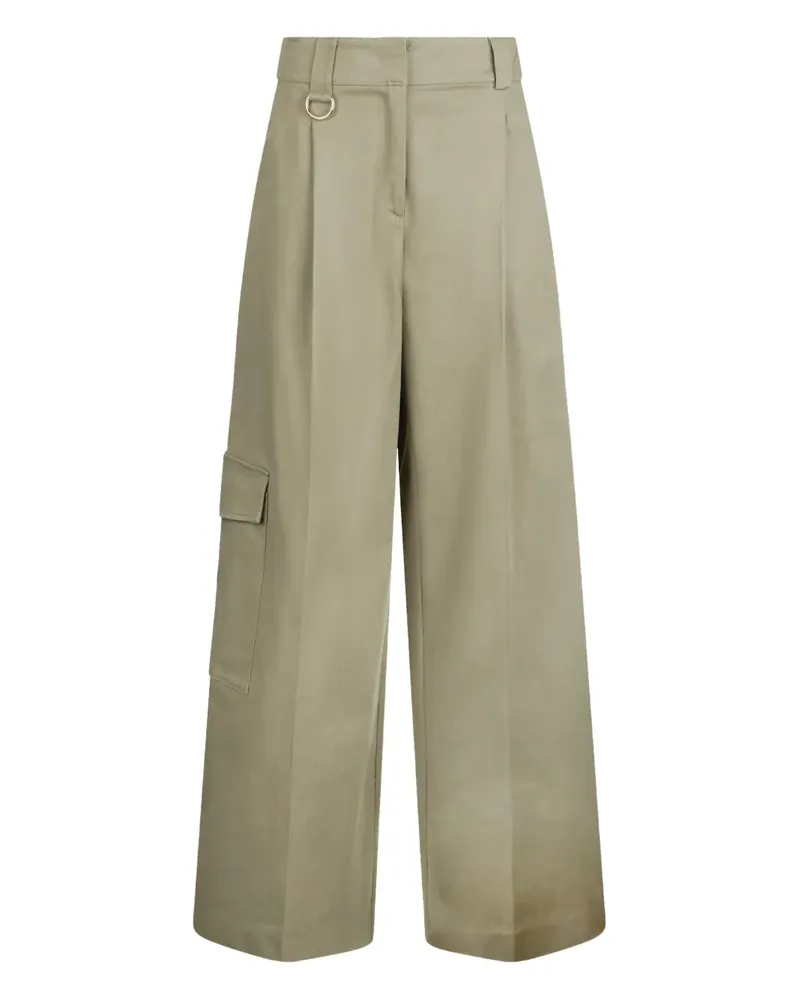 Liu Jo Plissierte Cargohose - Grün Grün