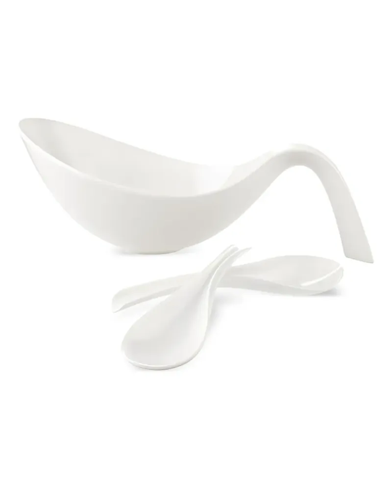 Villeroy & Boch Schale mit ovaler Form - Weiß Weiß