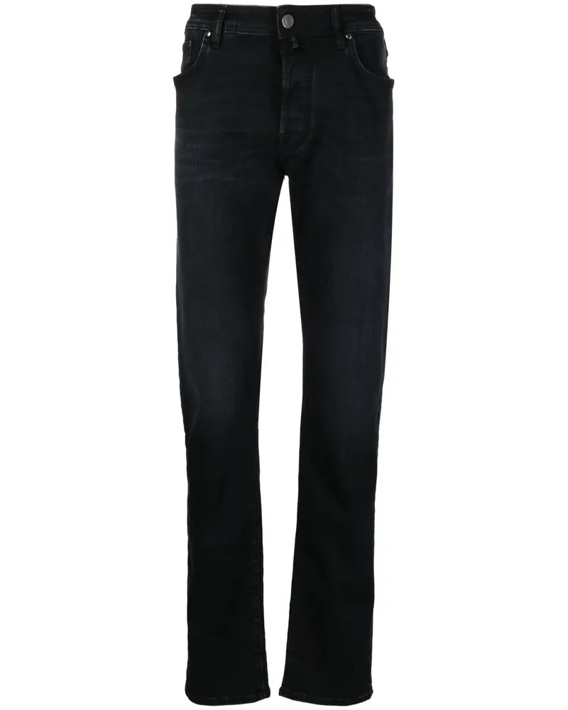 Jacob Cohën Klassische Straight-Leg-Jeans - Schwarz Schwarz