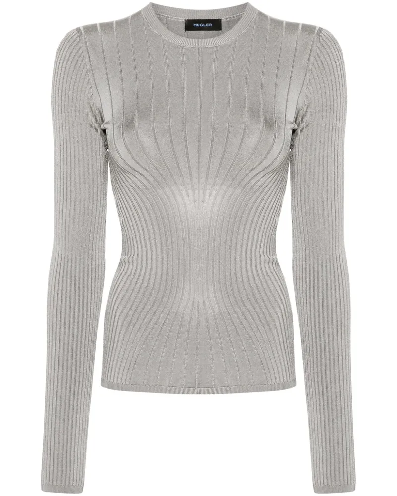 Thierry Mugler Gestricktes Oberteil - Grau Grau