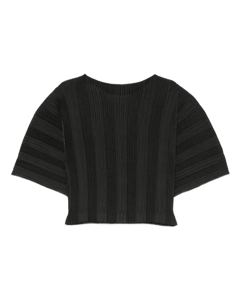 Issey Miyake pleated short-sleeve top - Violett Violett