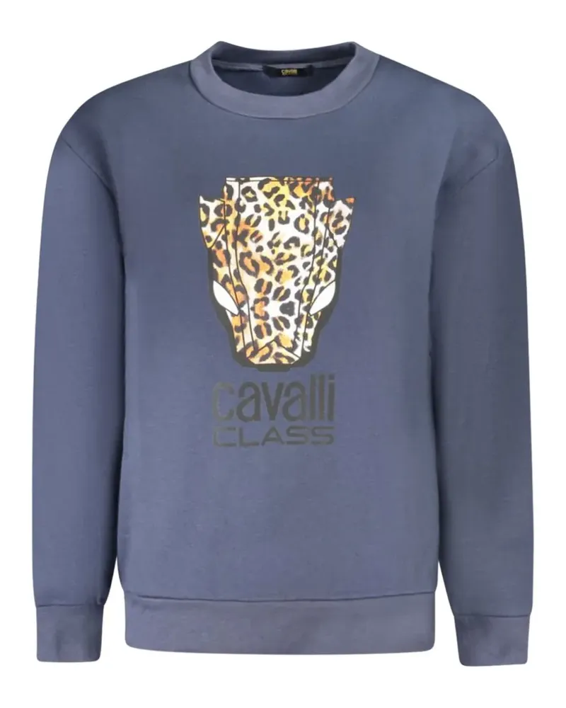 Roberto Cavalli leopard-print sweater - Blau Blau