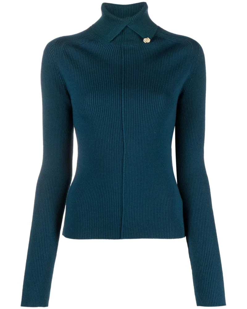 Lanvin Verzierter Rollkragenpullover - Blau Blau