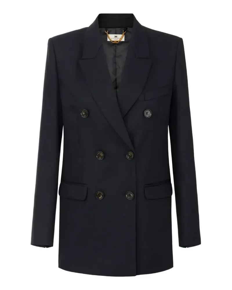 Elisabetta Franchi Jacke aus Wolle - Schwarz Schwarz