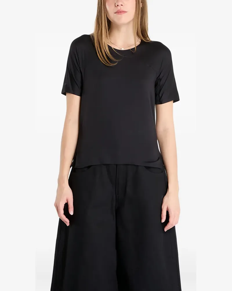 Y-3 T-Shirt mit Logo-Print - Schwarz Schwarz