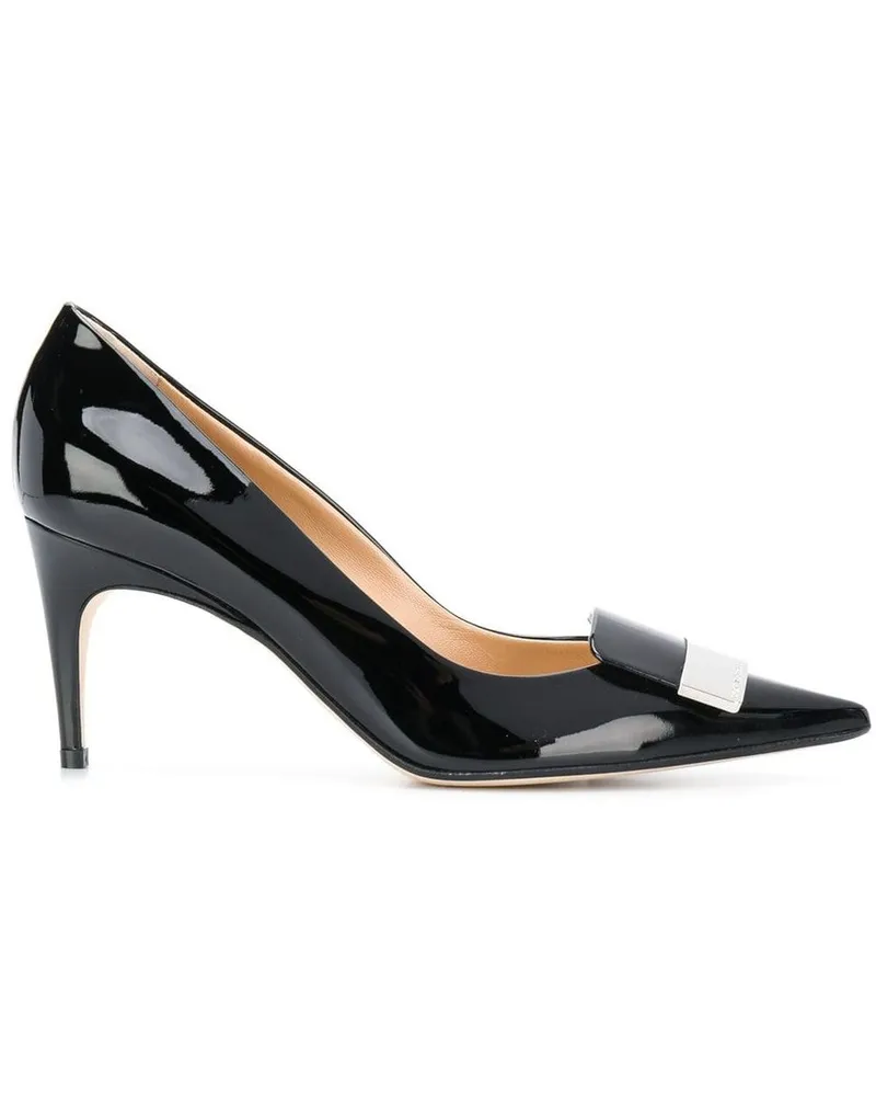 Sergio Rossi Pumps mit Schleife - Schwarz Schwarz
