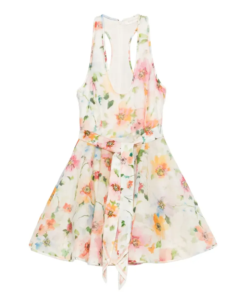 Zimmermann Alchemy floral-print mini dress - Weiß Weiß