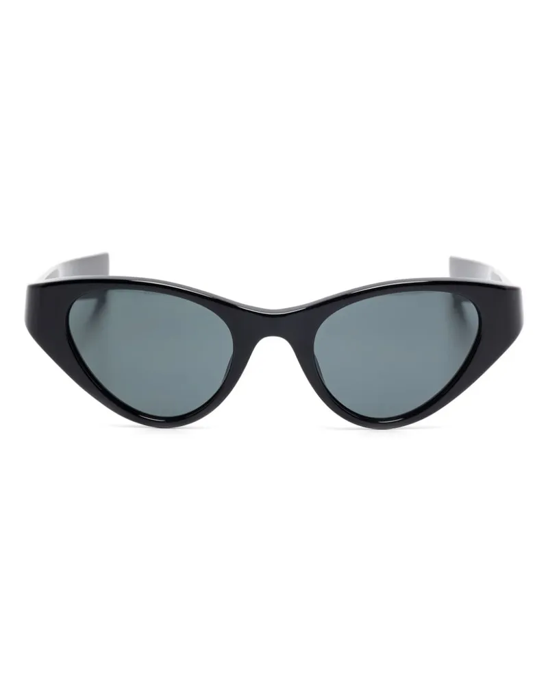 Saint Laurent Sonnenbrille mit Cat-Eye-Gestell - Schwarz Schwarz