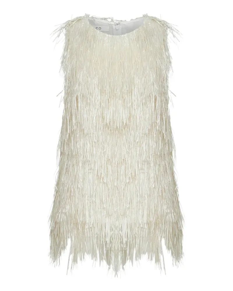 Co metallic fringe-trimmed top - Nude Nude