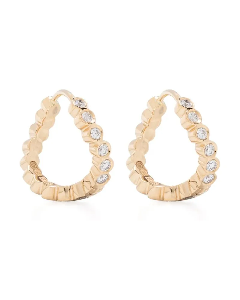 Sophie Bille Brahe 18kt Petiti Courant Gelbgoldohrringe mit Diamanten Gold