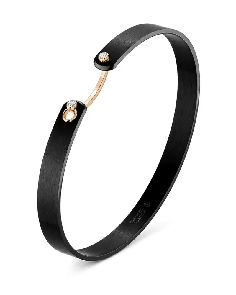 Nouvel Heritage 18kt Midnight In Manhattan Rotgoldarmband - Schwarz Schwarz