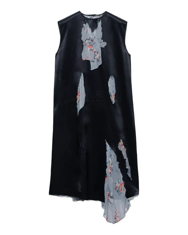 Prada devoré satin dress - Schwarz Schwarz