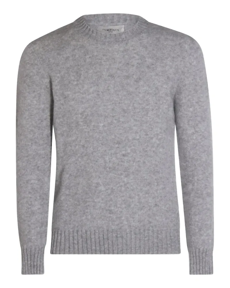 Piacenza Cashmere Pullover mit gerippten Bündchen - Grau Grau