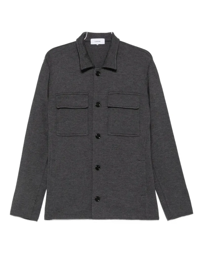 LARDINI flap-pocket button-up cardigan - Grau Grau
