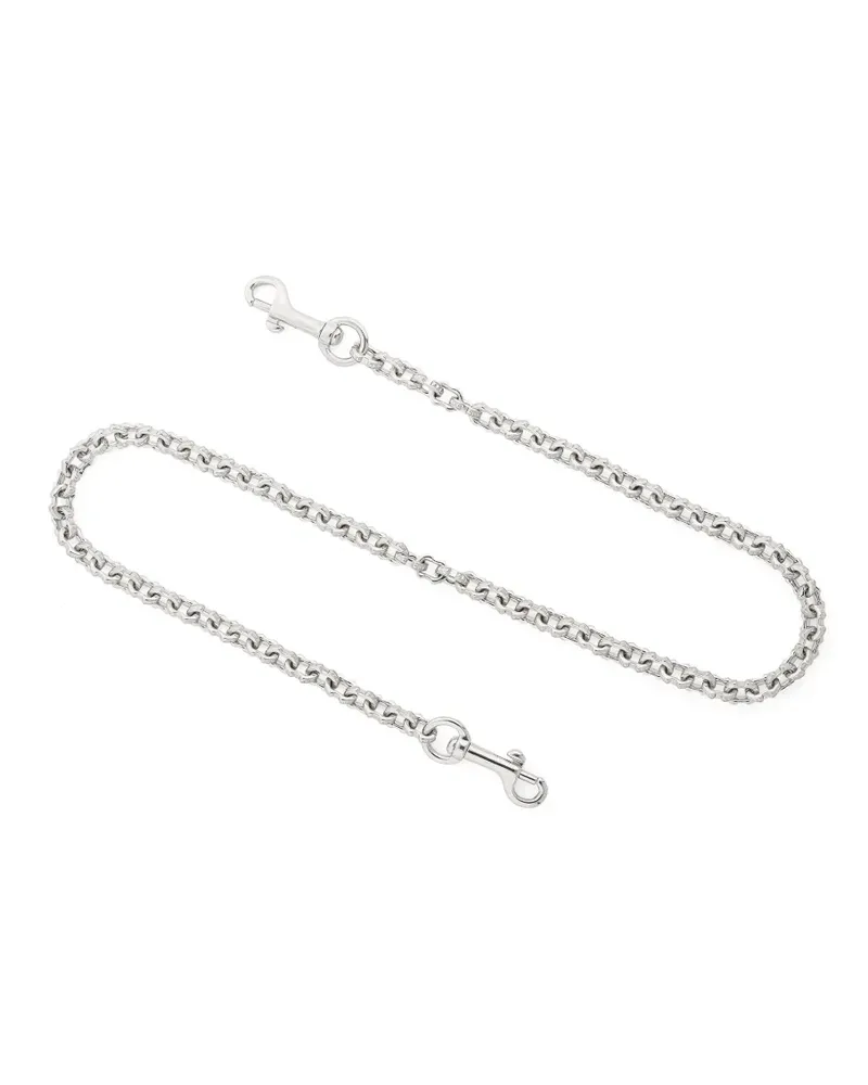 Emanuele Bicocchi pyramid-stud anchor wallet chain - Silber Silber