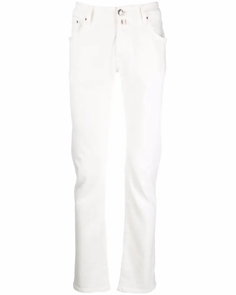Jacob Cohën Nick Slim-Fit-Hose - Weiß Weiß