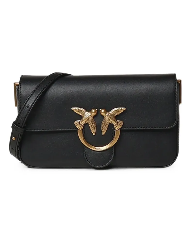 Pinko Love Birds shoulder bag - Schwarz Schwarz