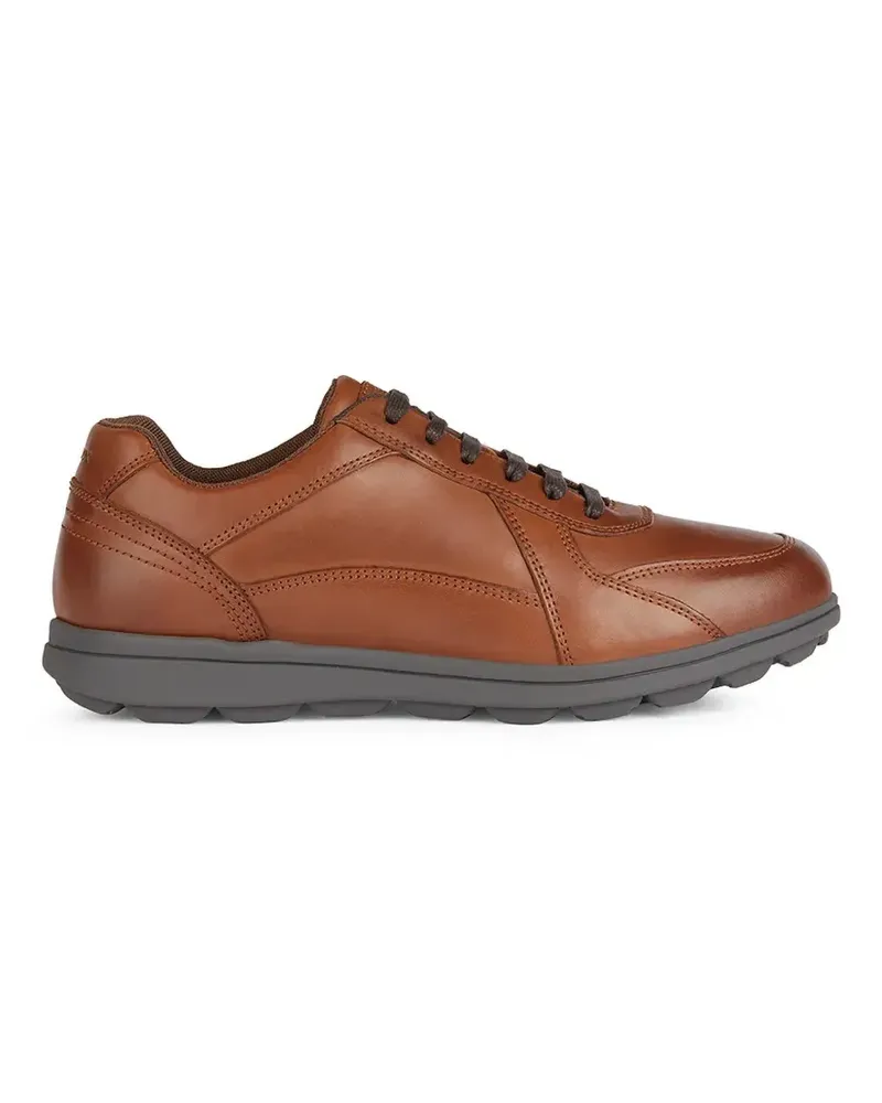 Geox Spherica EC12 Sneakers aus Kalbsleder mit Einsätzen - Braun Braun