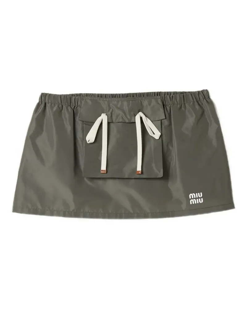 Miu Miu technical fabric miniskirt - Grün Grün
