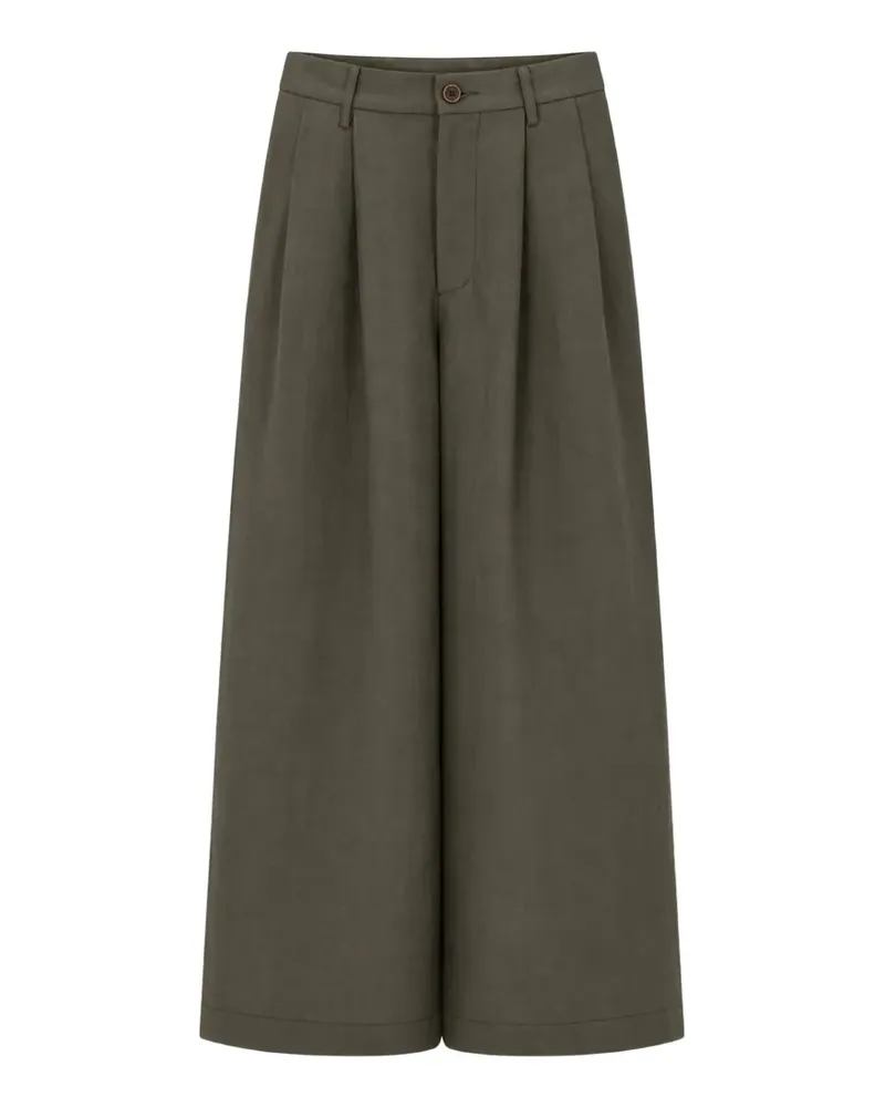 Uma Wang button-fastening trousers - Grün Grün