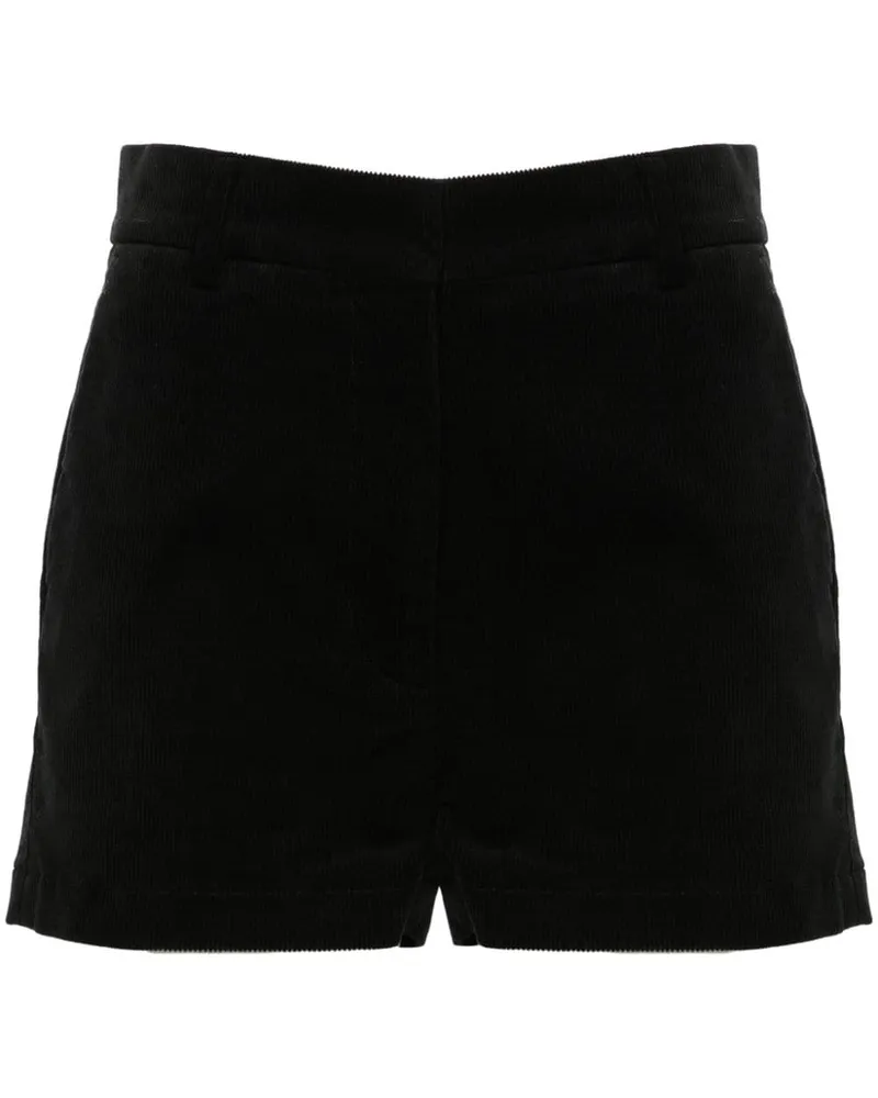 BARENA Shorts aus Cord Schwarz