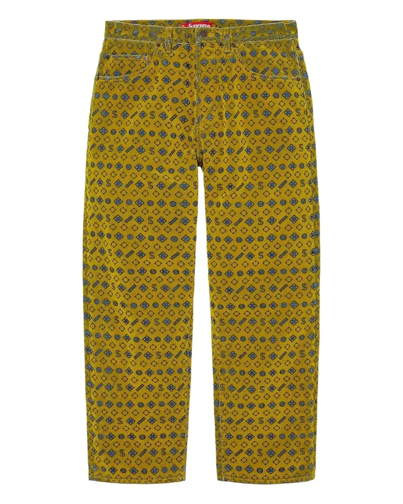 Supreme Being flocked jeans - Gelb Gelb