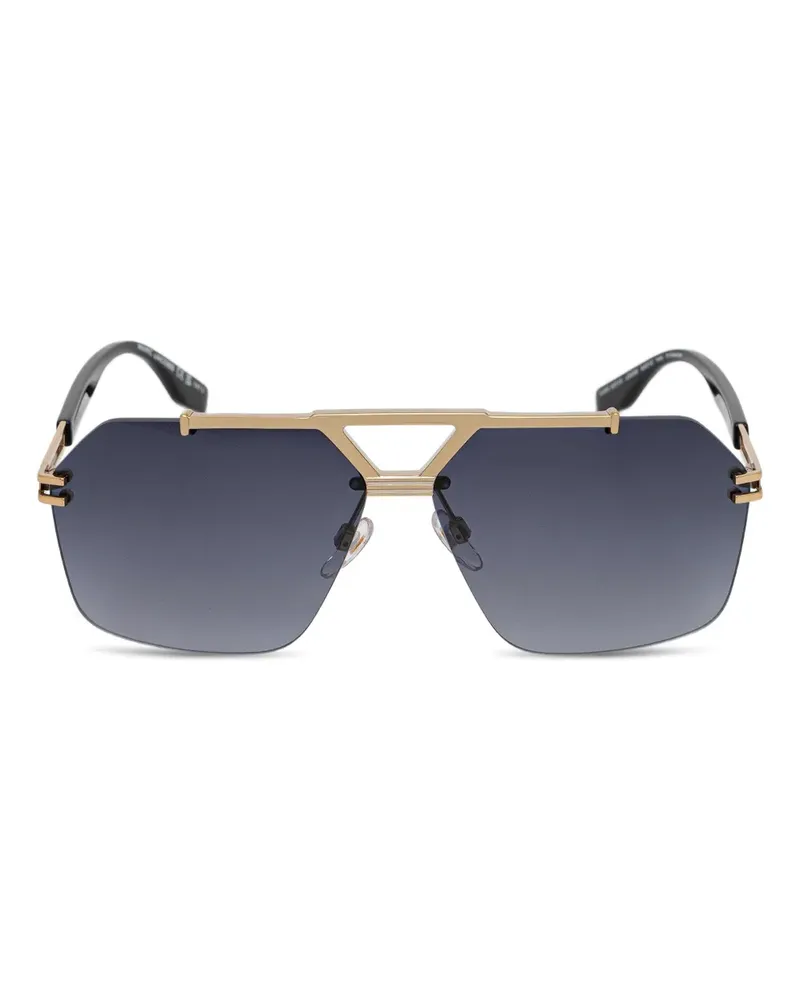 Marc Jacobs Sonnenbrille mit geometrischem Gestell - Gold Gold