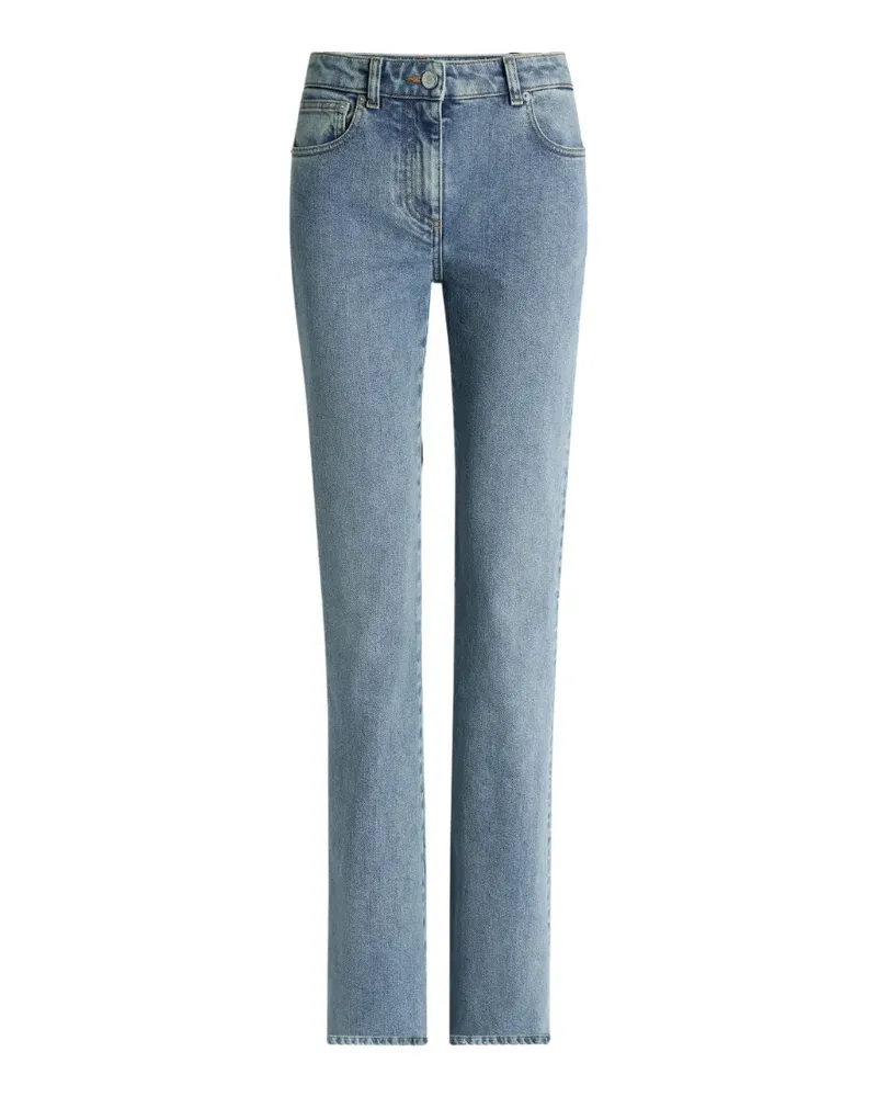 Balmain Ausgeblichene Bootcut-Jeans - Blau Blau